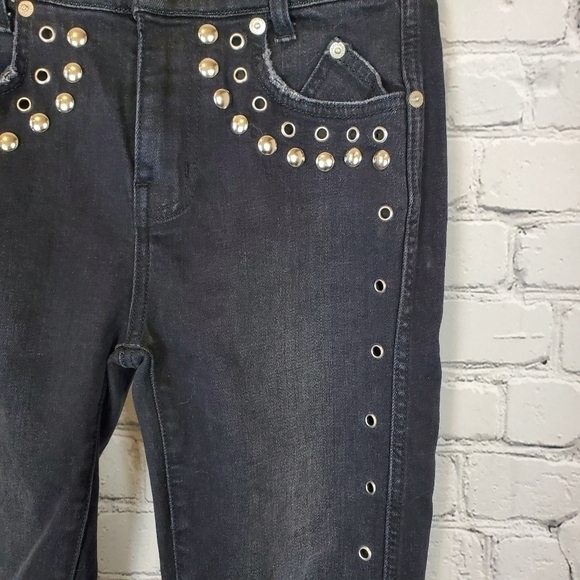 CURRENT Elliott Skinny Stiletto Jeans With Studs - Picture 11 of 13